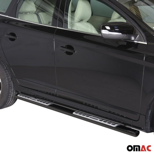 Praguri/praguri laterale din oțel inoxidabil pentru Volvo XC60 2014-2017, negre