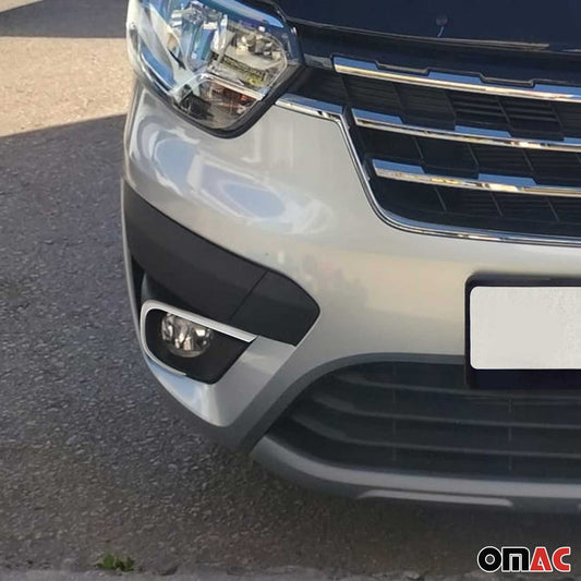 Nebelscheinwerfer Rahmen Umrandung für Renault Express 2021-2025 Edelstahl 2x