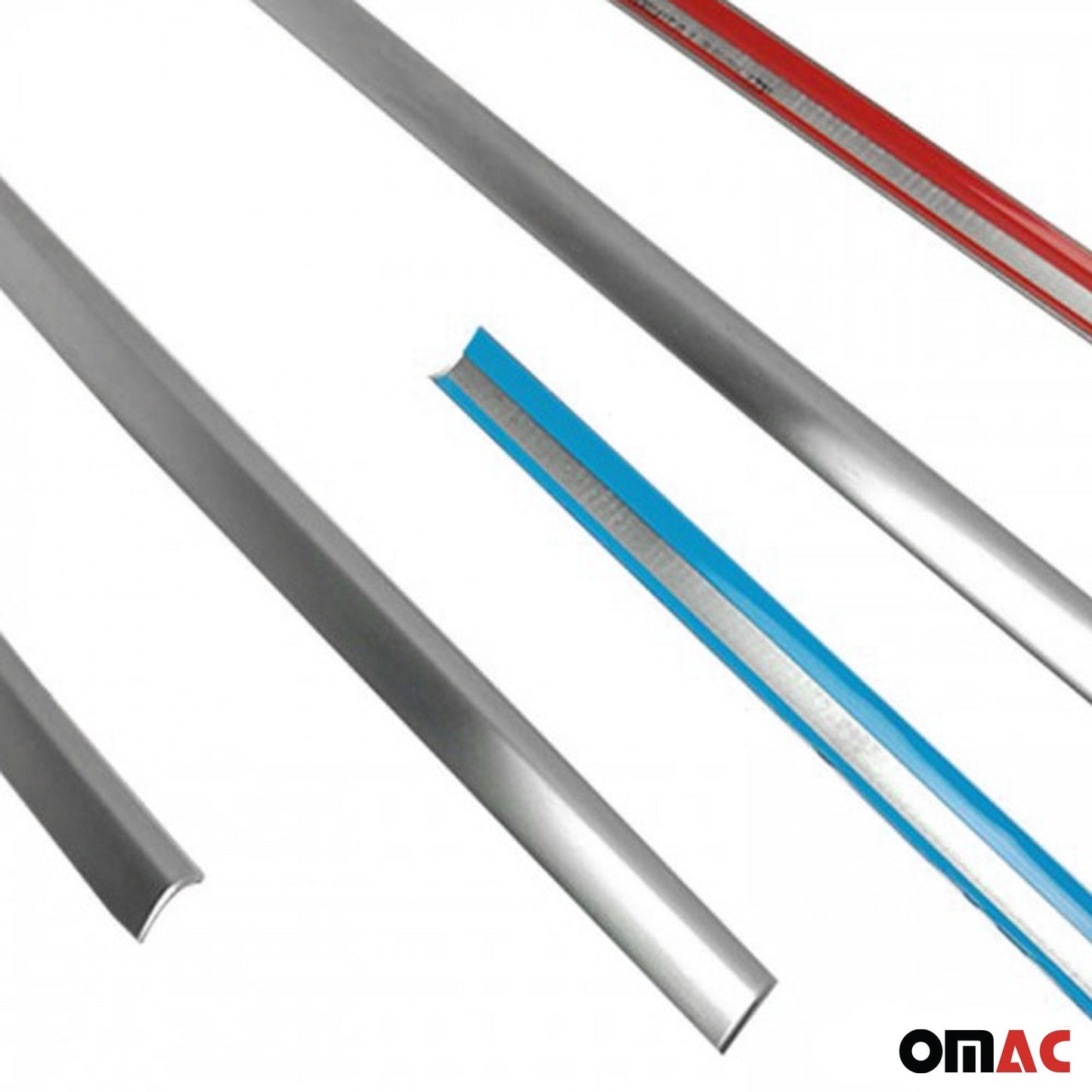 Benzi decorative pentru geamuri Jeep Renegade 2014-19, oțel inoxidabil cromat, 6 bucăți