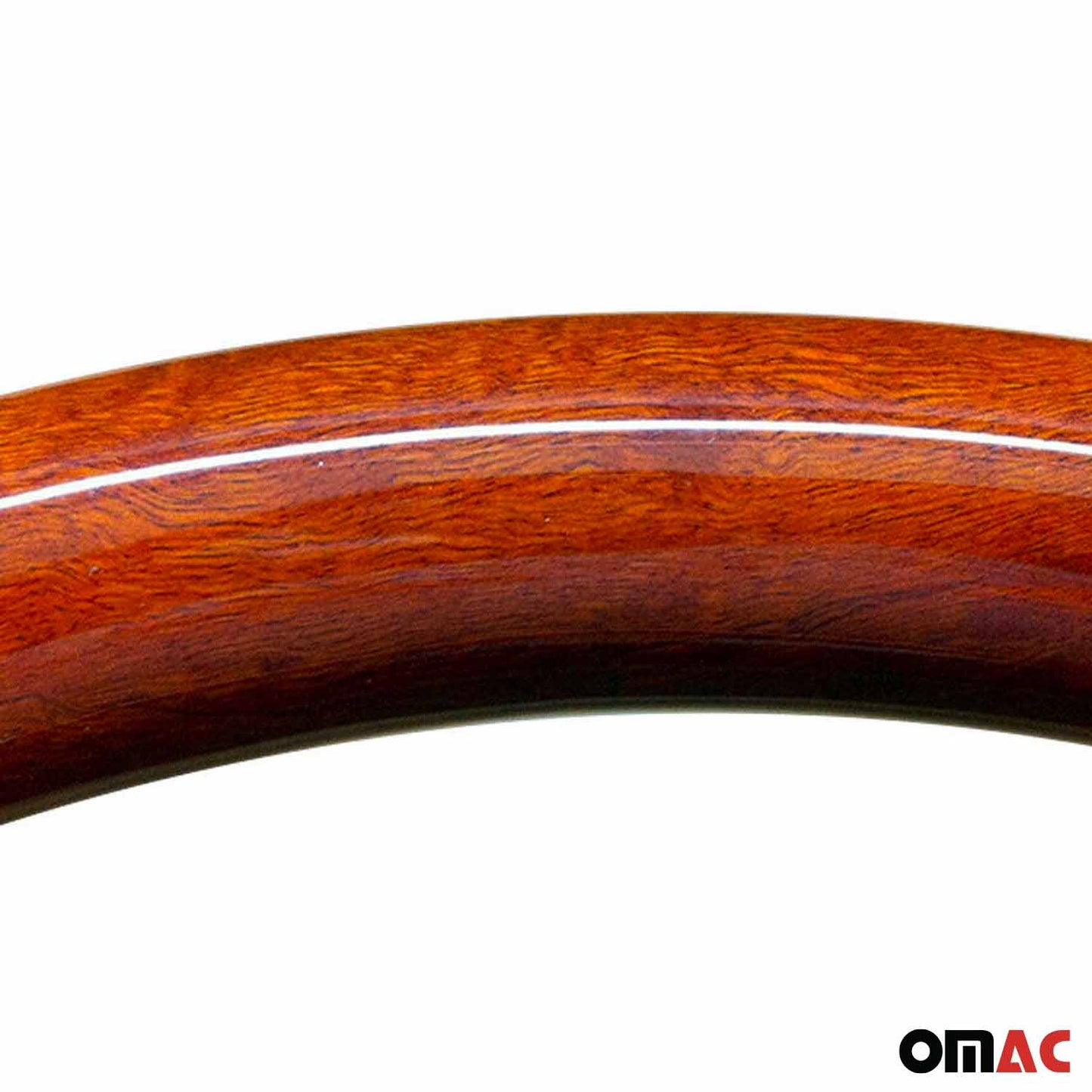 Lenkrad für Mercedes CLK C208 A208 1997-2003 Edelholz Schwarz Echtlederbezug