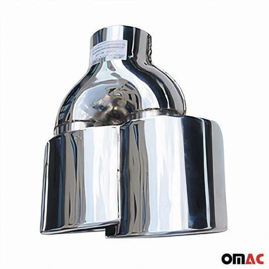 Ornamente evacuare pentru BMW Seria 5 F10 Seria 6 F13 G32 Evacuare sport cromată din oțel inoxidabil (dreapta)