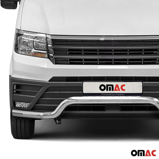 Bară de protecție față, bară de protecție față pentru VW Crafter 2017-2025 cu ABE (omologare de tip germană), oțel, argintiu