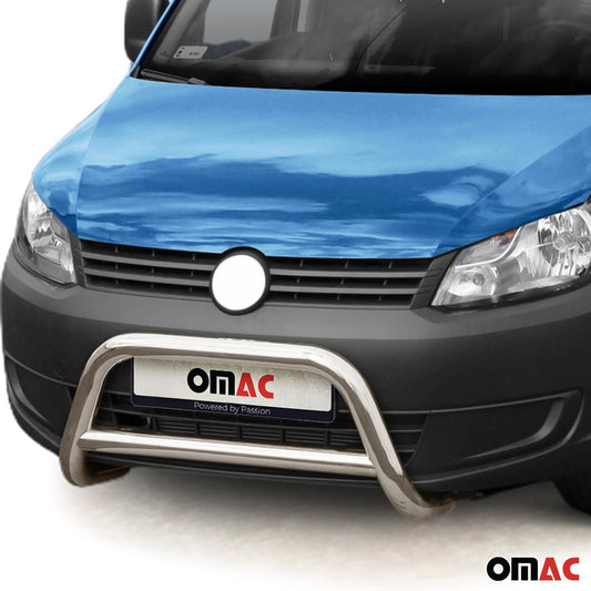 Frontbügel Schutz Frontschutzbügel für VW Caddy 2010-2018 mit ABE Stahl Silber