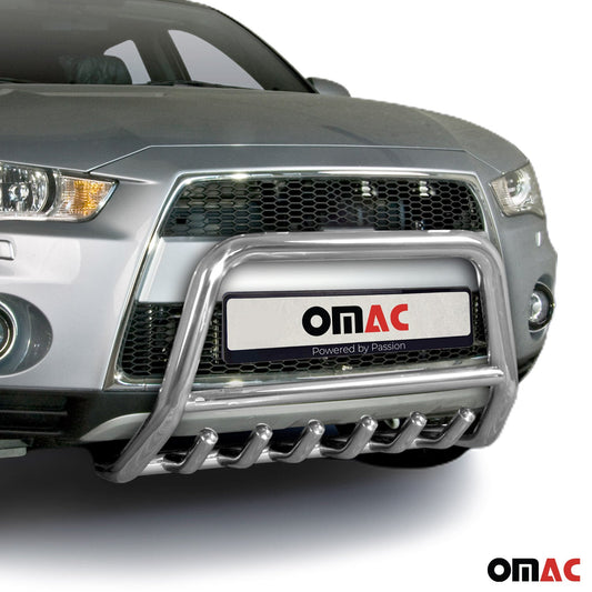 Frontbügel Frontschutzbügel für Mitsubishi Outlander 2010-2012 Stahl ABE Silber