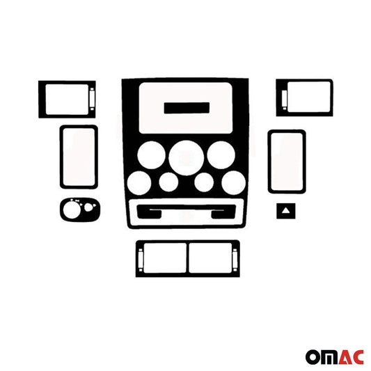 Ornamente interioare pentru cockpit pentru Ford Connect 2002-2006, aspect lemn, 10 bucăți