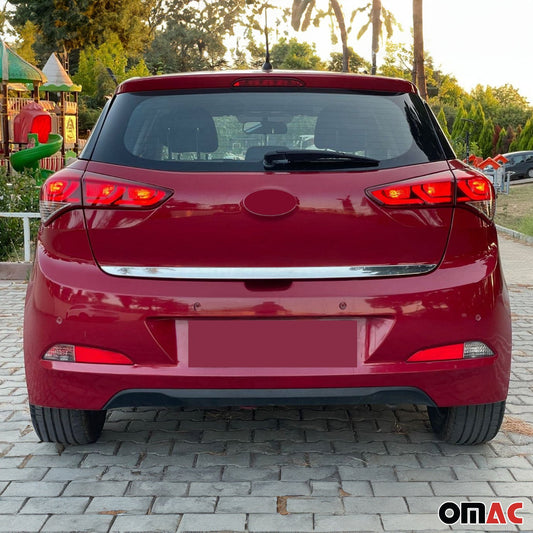 Bandă decorativă portbagaj pentru Hyundai i20 2008-2014, oțel inoxidabil cromat