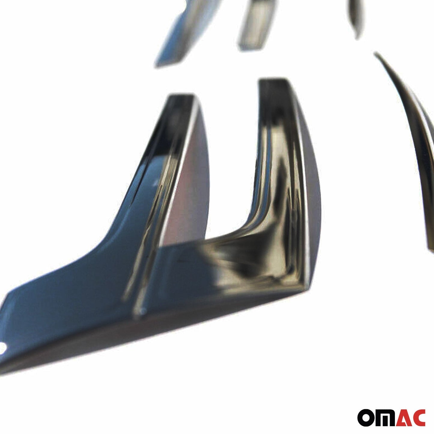 Benzi grilă radiator pentru VW T5 2009-2015, oțel inoxidabil, închise la culoare, set 4 piese