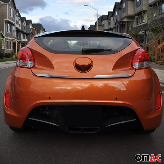 Bandă decorativă portbagaj, bandă decorativă spate pentru Hyundai Veloster 2011-2017, oțel inoxidabil cromat