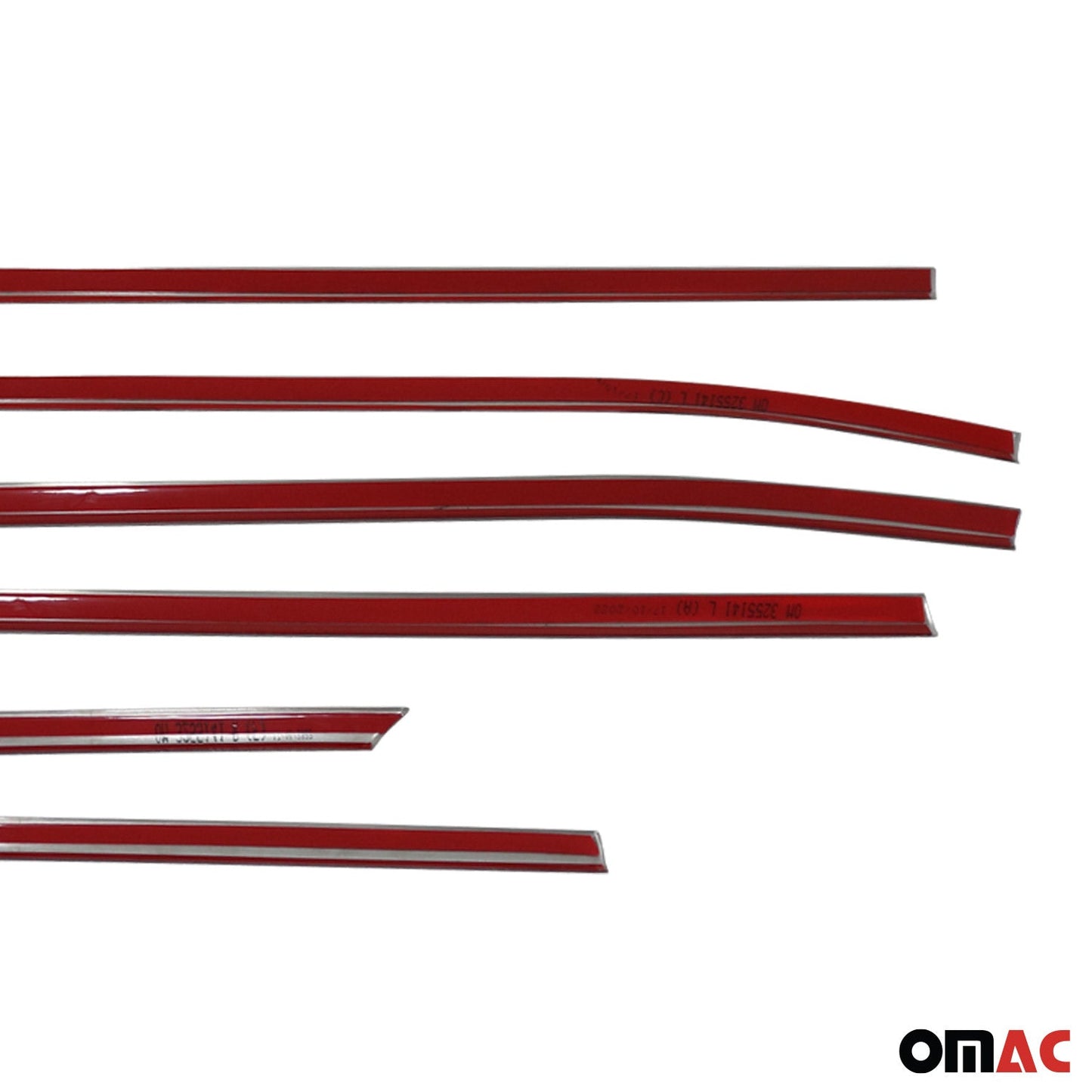 Benzi decorative pentru geamuri pentru Hyundai Tucson NX4 2022-2025, oțel inoxidabil cromat, 6 bucăți