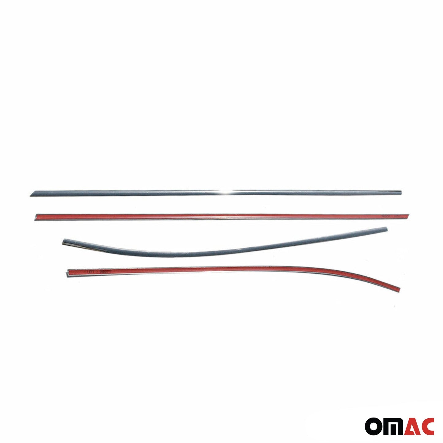 Benzi decorative/ornamente geamuri pentru Kia Ceed Variant 2009-2012, oțel inoxidabil, set 4 piese