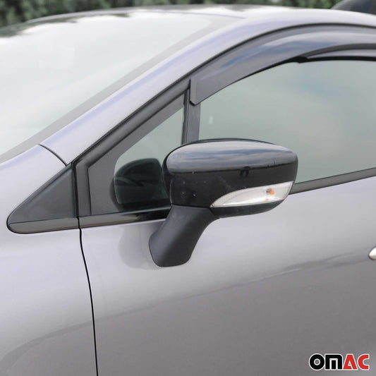 Benzi decorative pentru geamuri Renault Clio hatchback 2012-2019, crom închis, 8 buc.