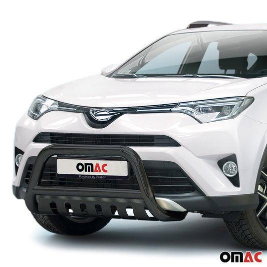 Bară de protecție față pentru Toyota RAV4 2016-2025, oțel inoxidabil cu ABE (omologare de tip germană), neagră