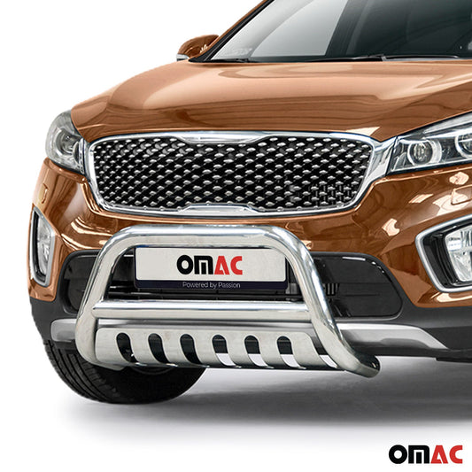 Bară de protecție/buton față pentru Kia Sorento 2015-2018 cu ABE (omologare de tip germană) oțel inoxidabil argintiu