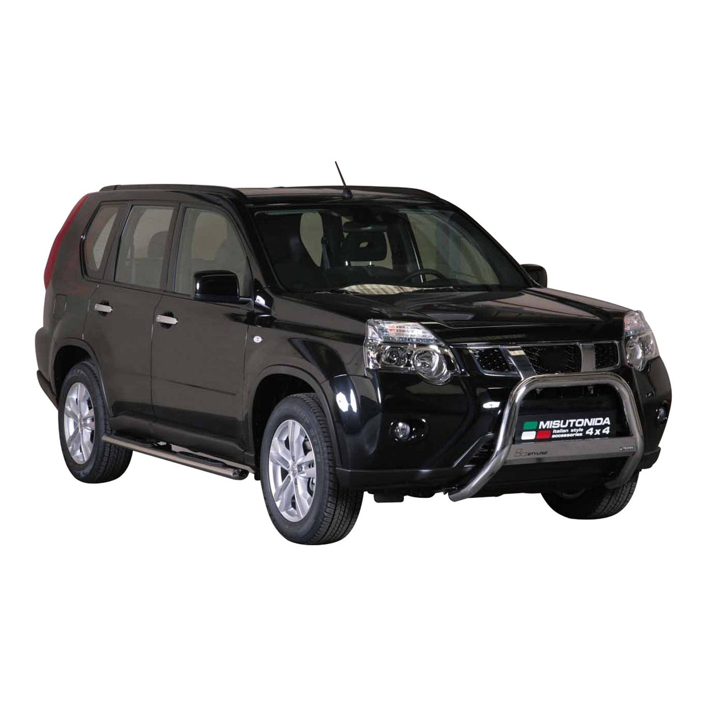 Bară de protecție/buton față pentru Nissan X-Trail 2011-2014, ø63mm, oțel, argintiu