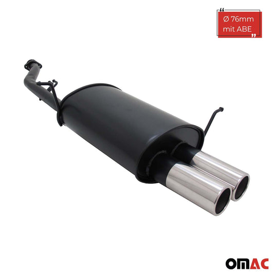 Novus Sportauspuff für BMW E36 Compact 316i 2x76mm Endschalldämpfer mit ABE