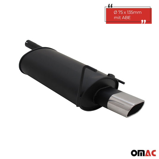 Novus Sportauspuff für Mercedes C-Klasse W202 / W208 135x75mm mit ABE