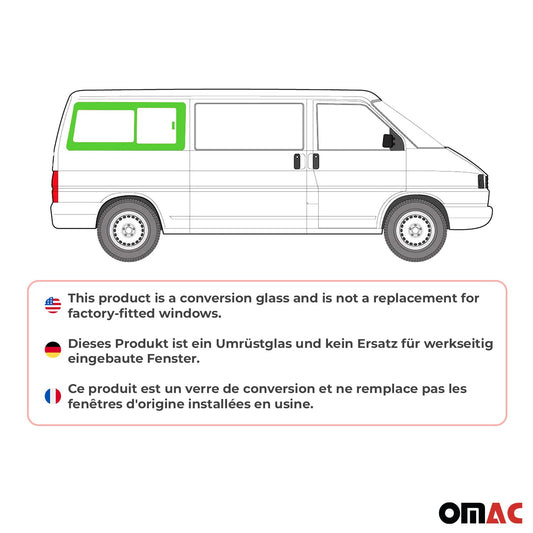 Seitenfenster Schiebefenster für VW T4 Transporter 1990-2003 Hinten Rechts L2