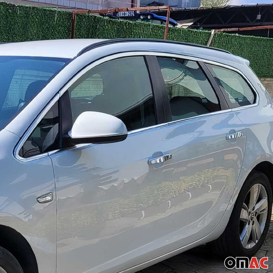 Fensterleisten Zierleisten für Opel Astra J Kombi 2010-2015 Edelstahl Chrom 12x