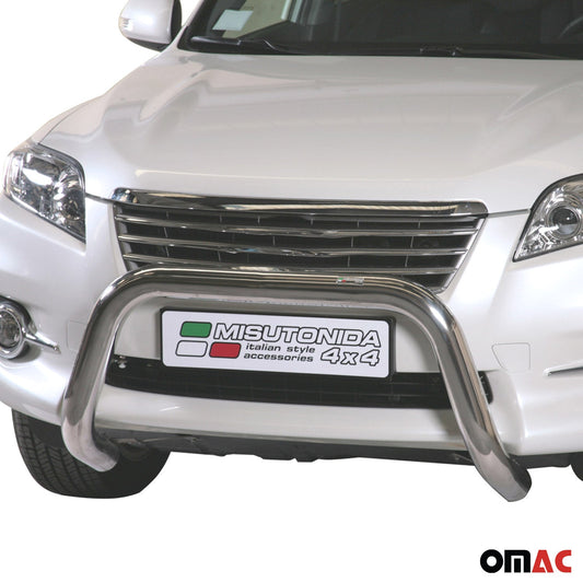 Bară de protecție/buton față pentru Toyota RAV4 XA30 2010-2012 ø76mm oțel argintiu