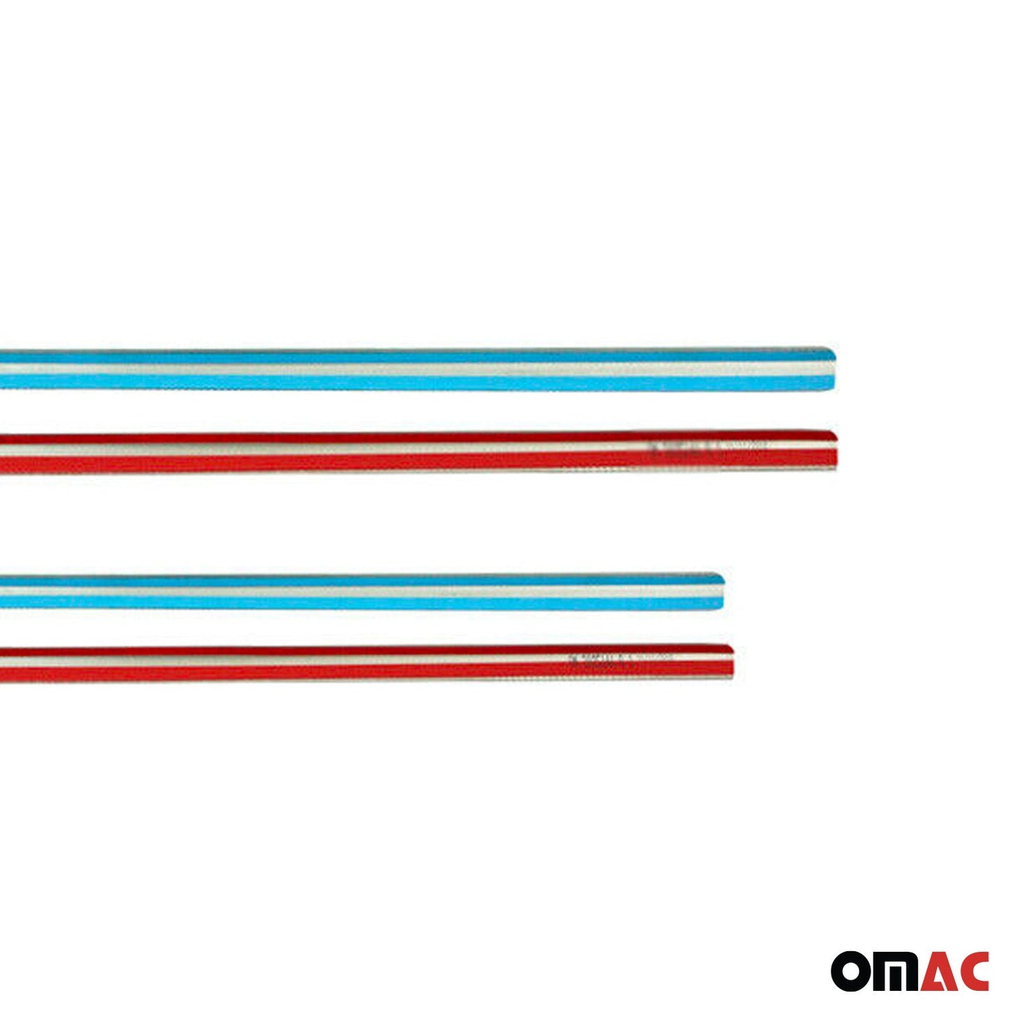 Ornamente/ramă geam pentru Fiat Siena 1995-2004, oțel inoxidabil, cromat, 4 bucăți