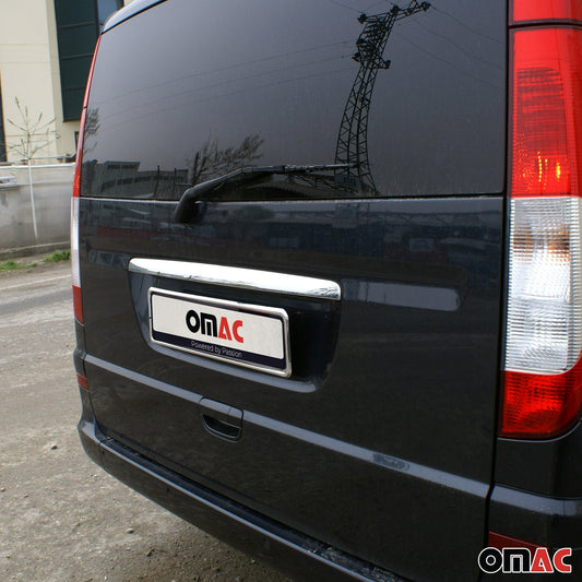 Bandă decorativă portbagaj, bandă decorativă spate pentru Mercedes Viano W639 2003-2014, oțel inoxidabil cromat