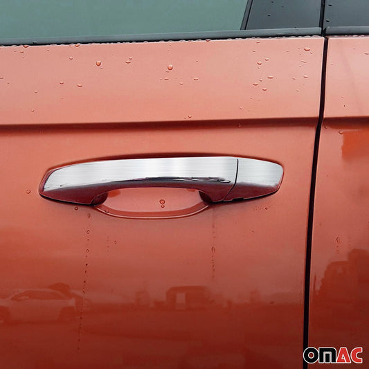 Türgriff Blende Chrom für VW Touareg 2010-2015 Gebürstet Silber 8x