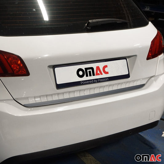 Bandă decorativă portbagaj, bandă decorativă hayon pentru Peugeot 308 2013-2021, oțel inoxidabil, finisaj închis