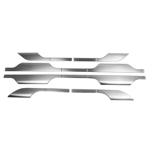 Seitentürleiste Türschutzleiste für Dacia Duster 2018-2021 Gebürstet Chrom 6x