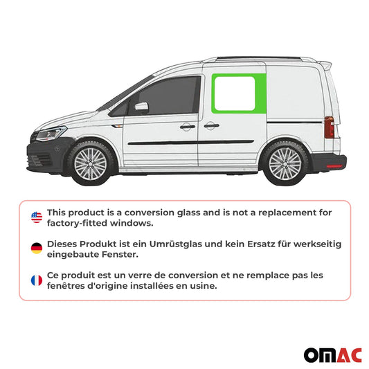 Seitenfenster Sicherheitsglas für VW Caddy 2003-2020 Vorne Fenster Links L1