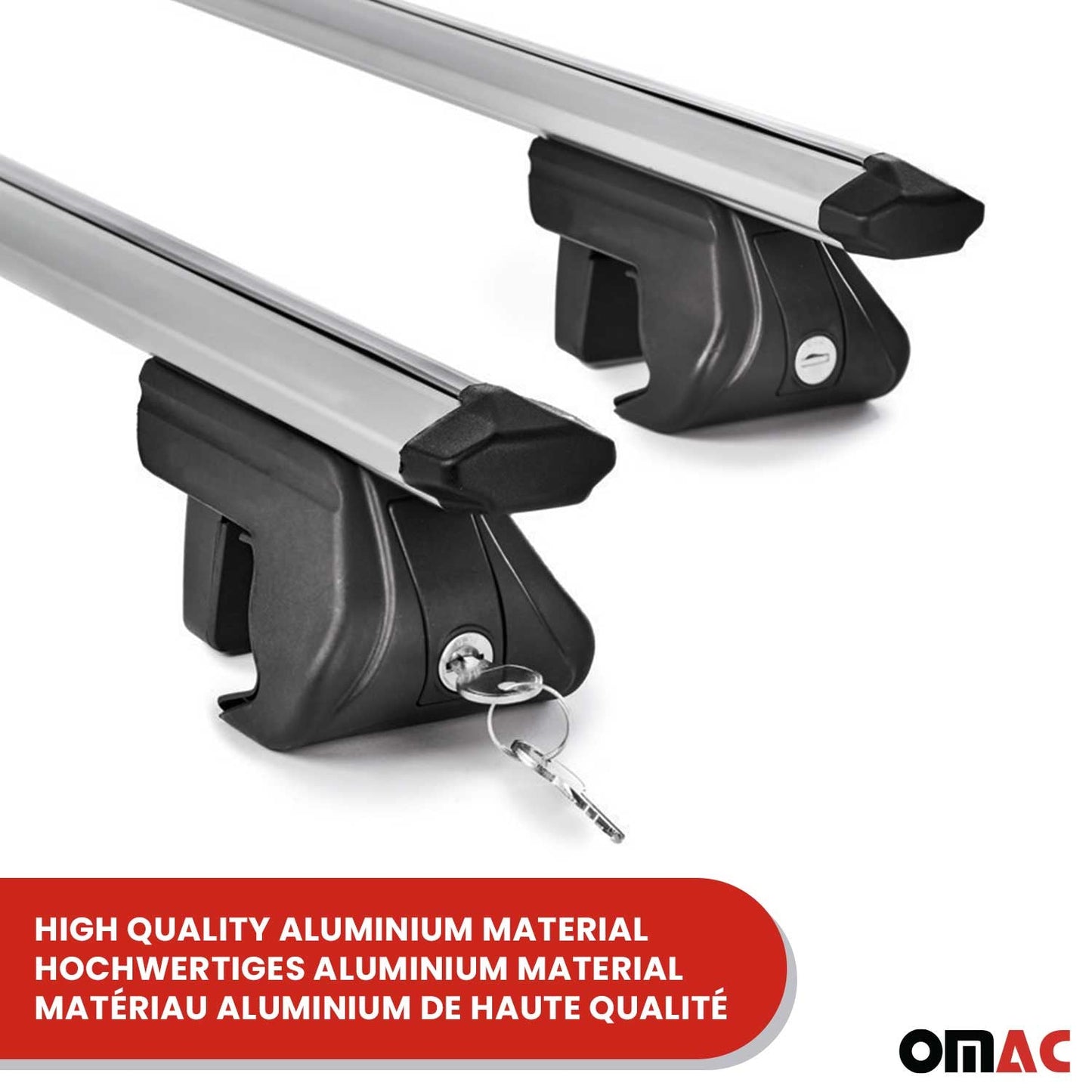 Portbagaj de plafon pentru Mazda 6 Estate 2002-2008 90kg aluminiu argintiu 2 piese ABE