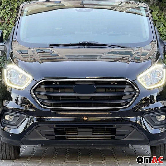 Benzi decorative grilă auto pentru Ford Transit Custom 2018-2023, cromate, 4x