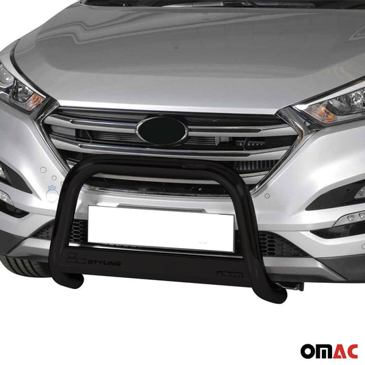 Bară de protecție/buton față pentru Hyundai Tucson 2015-2018, ø63mm, oțel, negru