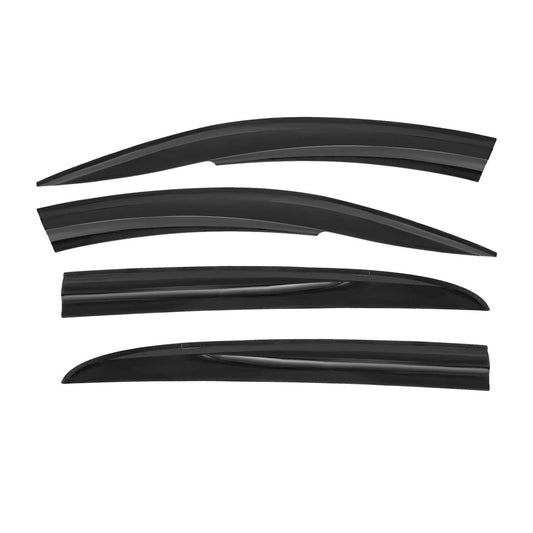 4x Windabweiser Regenabweiser für Renault Megane Schrägheck 2002-2009 Dunkel