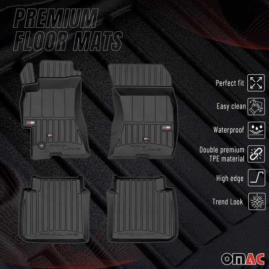 OMAC Gummi Fußmatten für Subaru Outback 2003-2009 Premium TPE Automatten 4tlg
