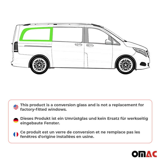 Seitenfenster Sicherheitsglas für Mercedes-Benz W447 2014-2025 Rechts L3