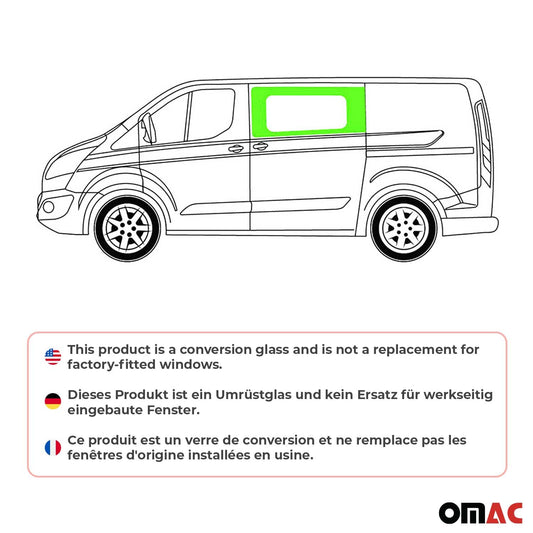 Seitenfenster Auto Fenster für Ford Transit Custom 2013-2024 Links L1 L2 RS