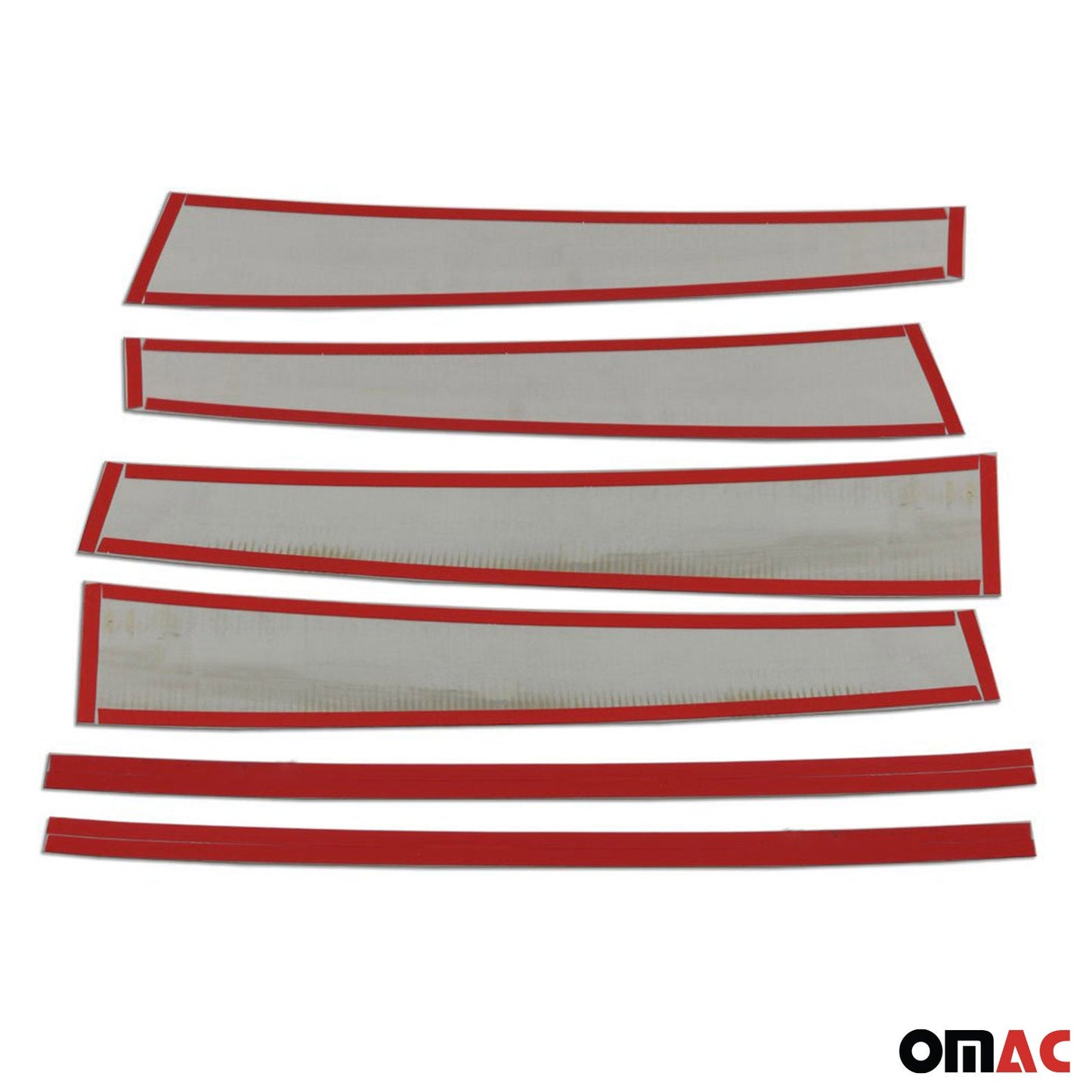 Ornamente stâlp ușă montantă B pentru Range Rover 2002-2012, oțel inoxidabil, argintiu, set 6 piese