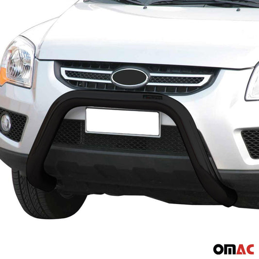 Bară de protecție/buton față pentru Kia Sportage 2008-2010, ø76mm, oțel, negru