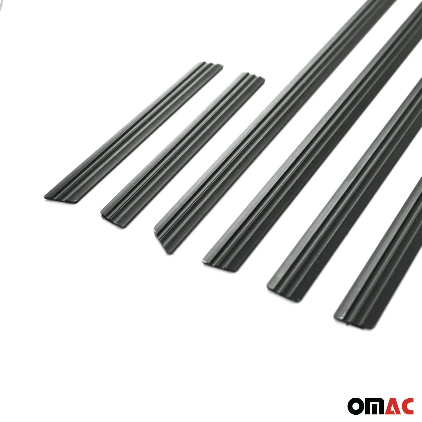 Ornamente laterale uși, benzi uși, bandă de protecție ușă pentru Audi A4 2007-2016, aluminiu, negru, 6x
