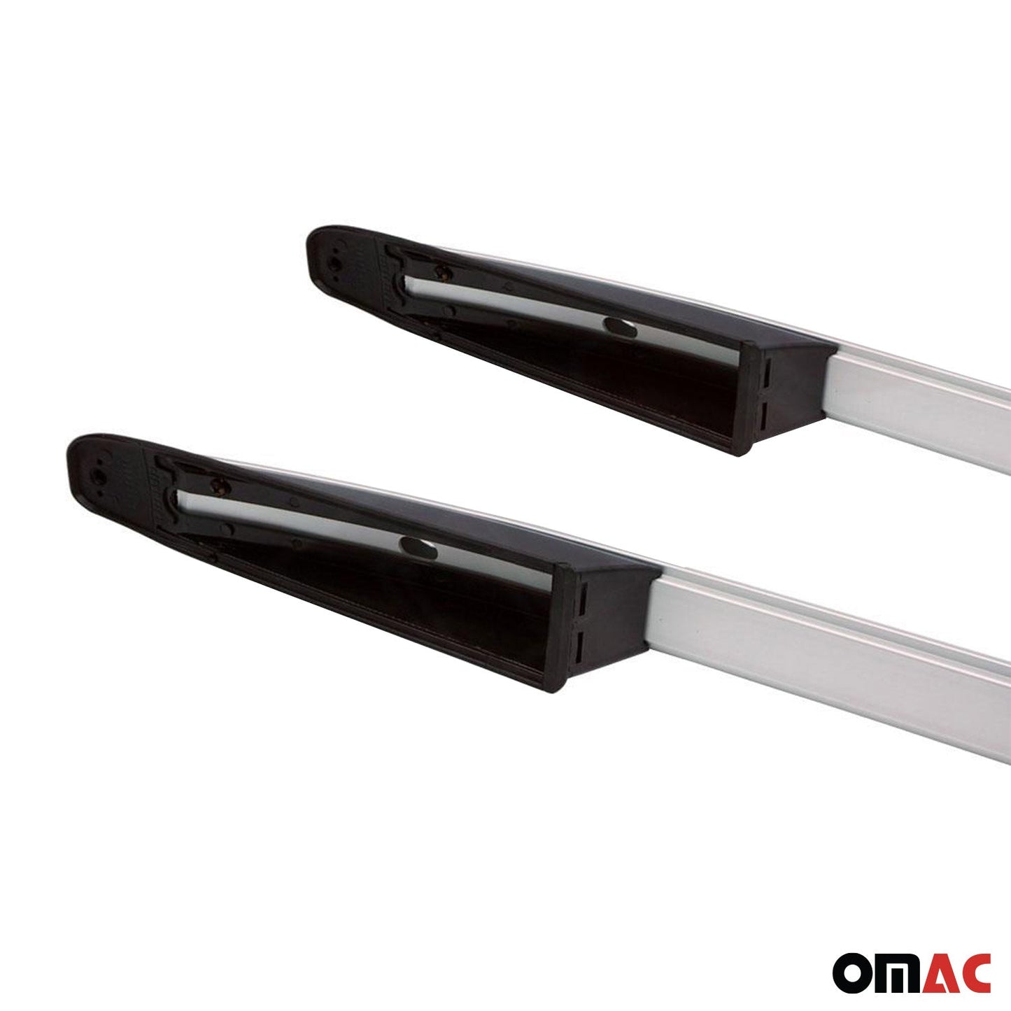 Bare de plafon, portbagaj plafon, aluminiu, pentru Dacia Sandero Stepway 2008-2020, argintii, 2x