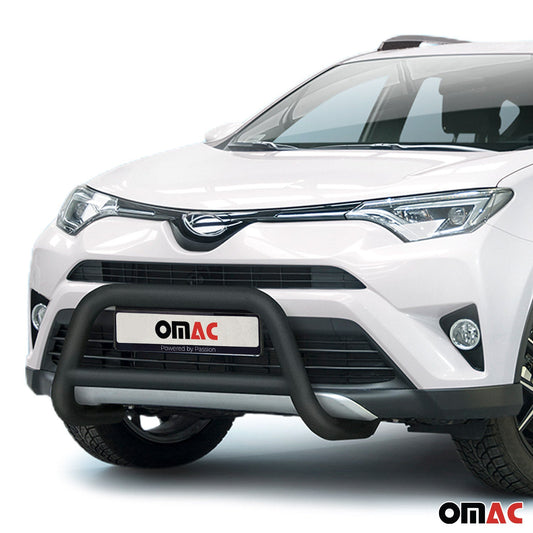 Bară de protecție față pentru Toyota RAV4 2016-2025, omologată ABE, oțel, neagră