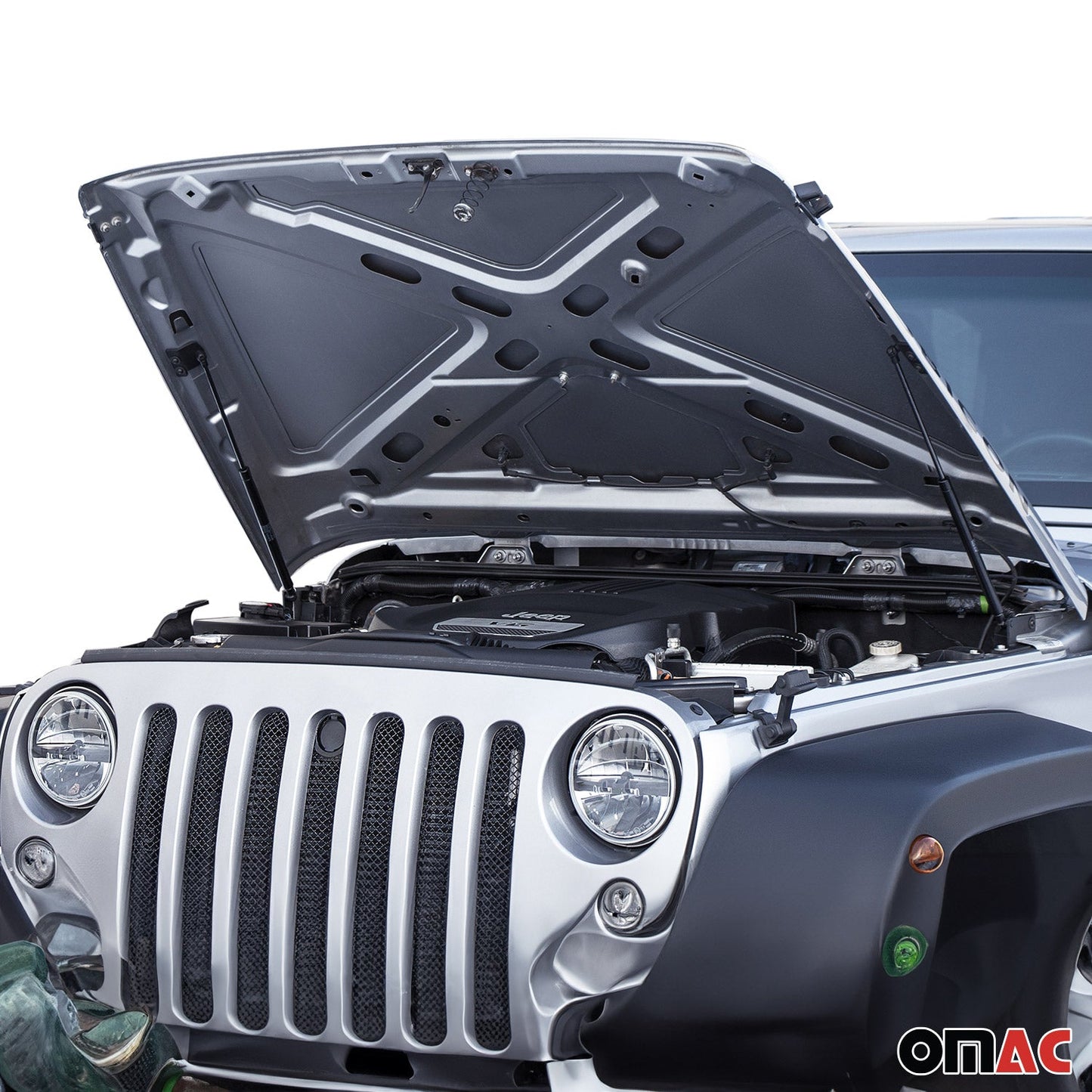 2x Motorhaubendämpfer Gasfeder Dämpfer für Jeep Wrangler JK 2007-2018 Stahl