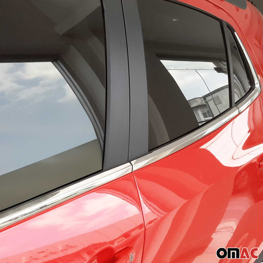 Fensterleisten Zierleisten für Opel Astra K 2015-2019 Edelstahl Chrom 8tlg