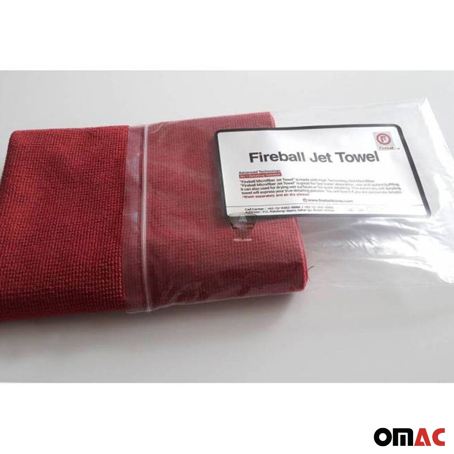 Lavetă de spălat Fireball Premium din microfibră universală, 60x42 cm, roșie