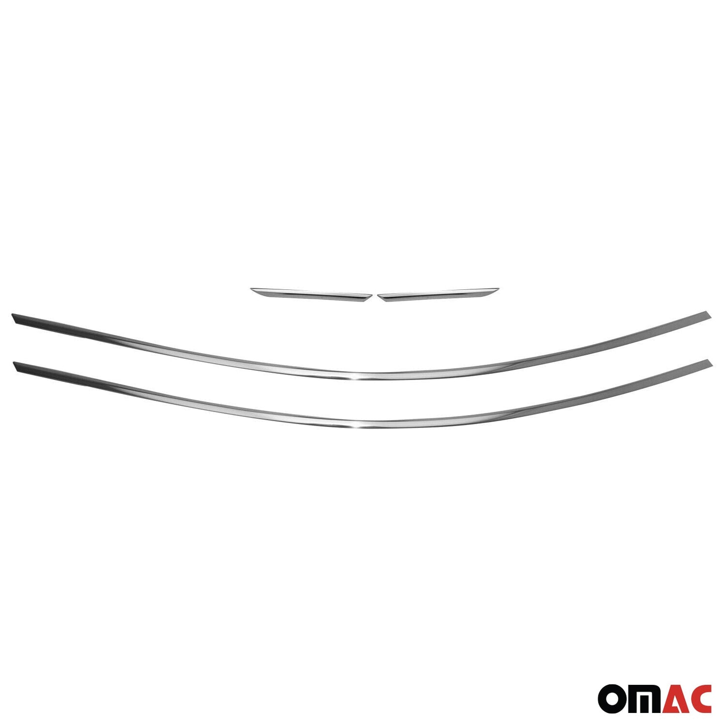 Benzi decorative pentru geamuri Renault Megane Sedan 2016-2025, oțel inoxidabil cromat, 6 buc.