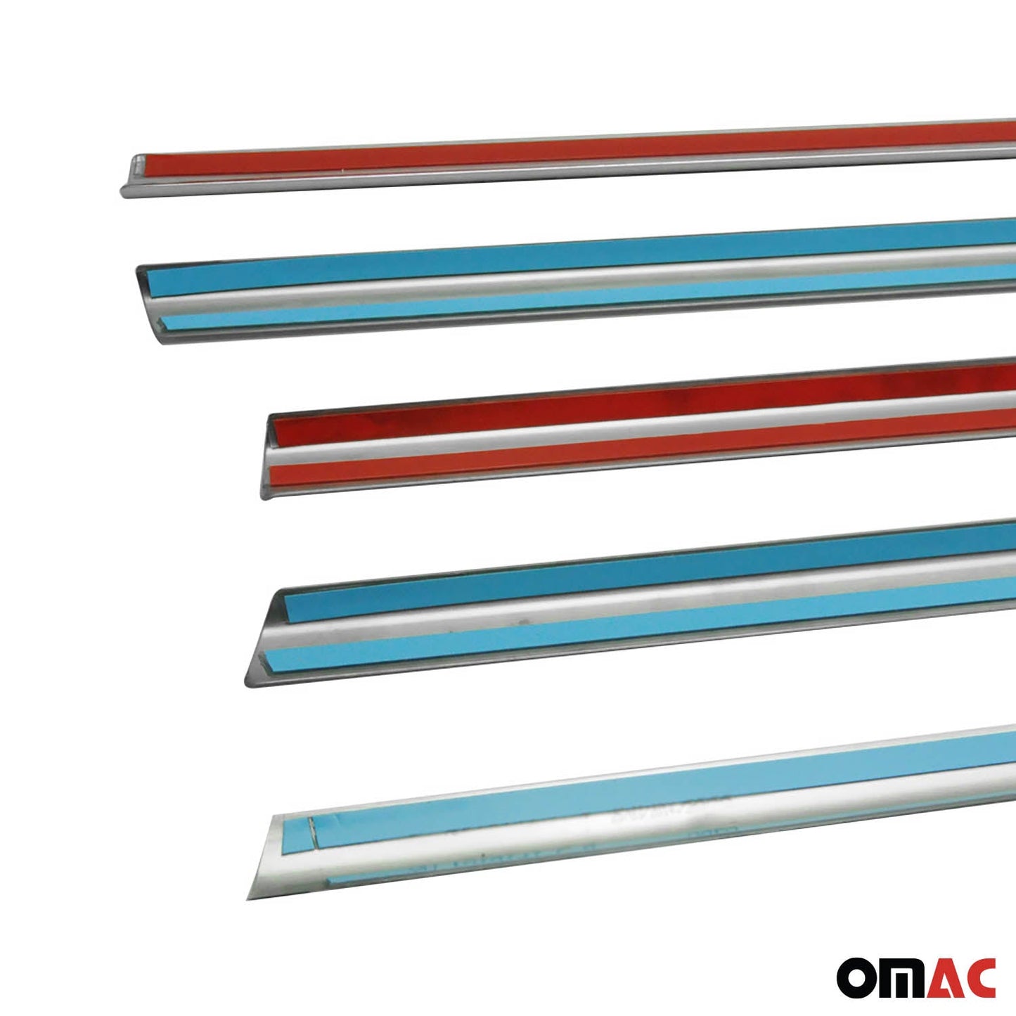 Benzi decorative/ornamente geamuri pentru Toyota Land Cruiser Prado 2009-2023, oțel inoxidabil, 6 buc.