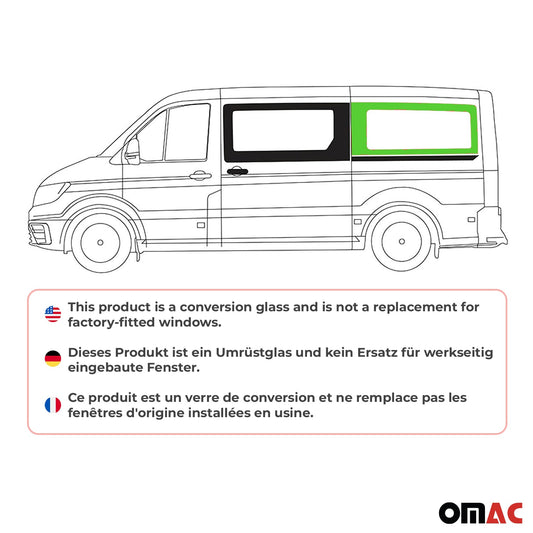 Drzwi przesuwne boczne do samochodu VW Crafter 2017-2025 szyba lewa samochód L2