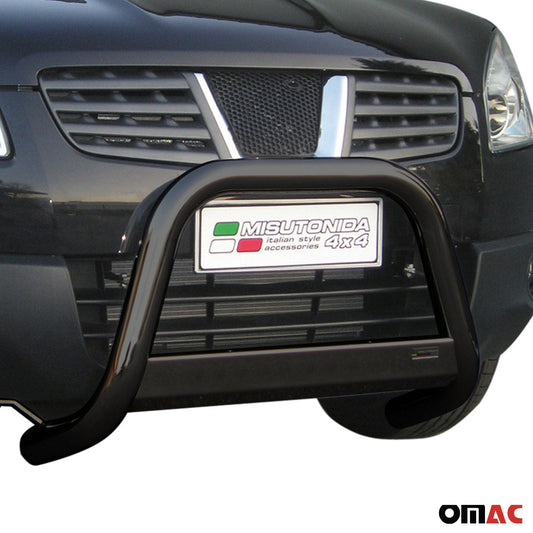Frontbügel Frontschutzbügel für Nissan Qashqai 2007-2010 ø63mm Stahl Schwarz