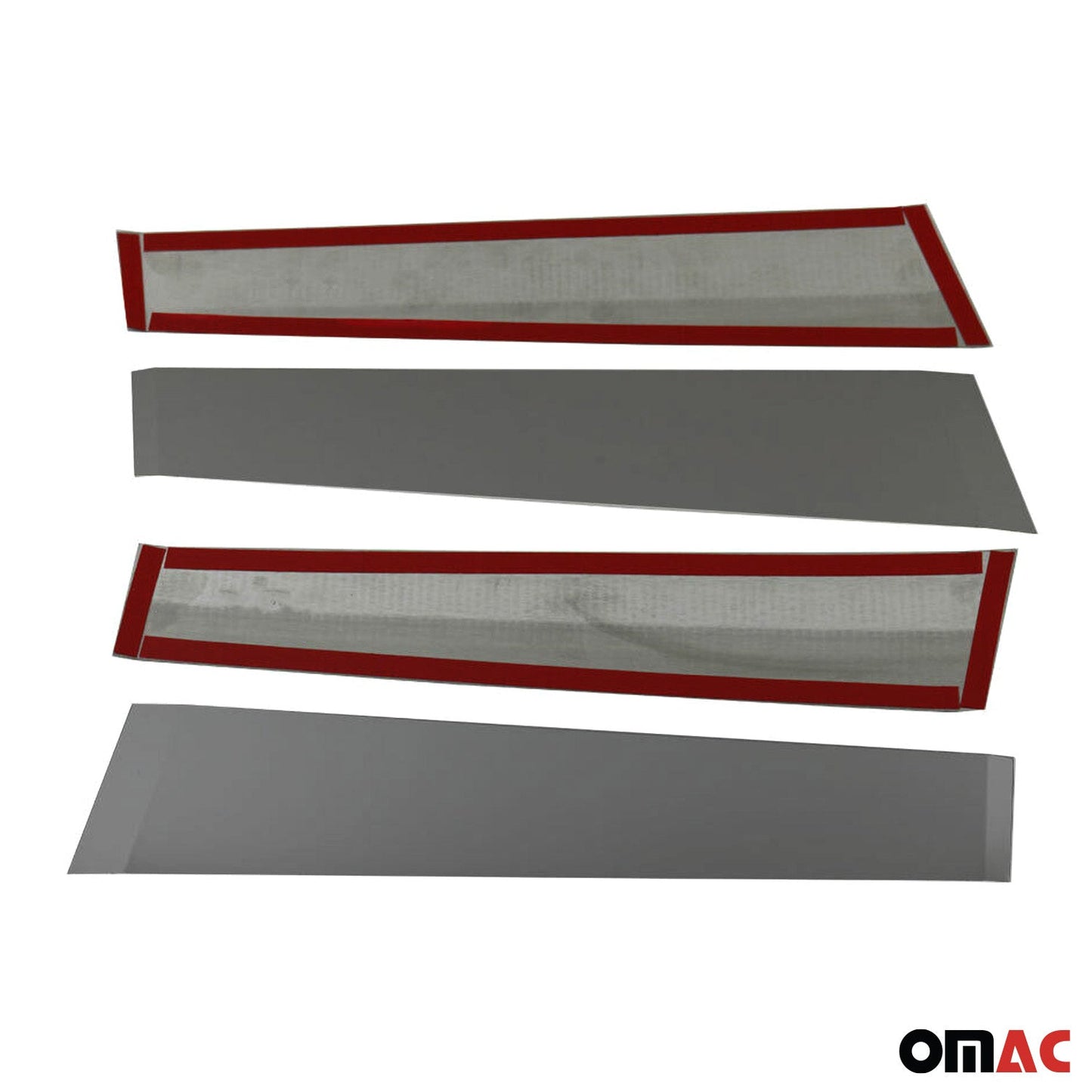 B-Säule C-Säule Türsäulen Verkleidung für Toyota C-HR 2016-2025 Chrom Dunkel 4x