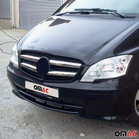 Benzi decorative grilă auto pentru Mercedes Vito W639 2010-2014, oțel inoxidabil, 4x